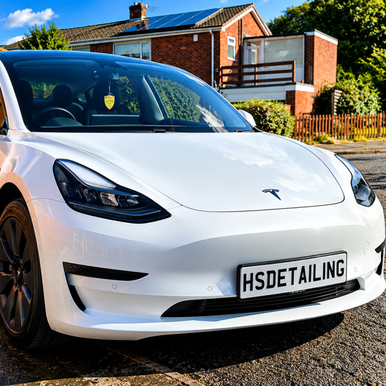 Tesla professionally valeted by HSDetailing in Newcastle upon Tyne